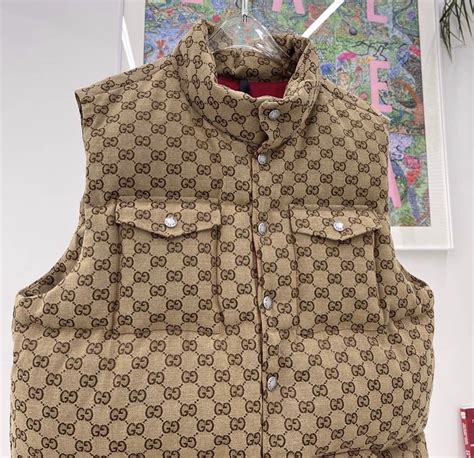 fake gucci vest|men's gucci overcoat.